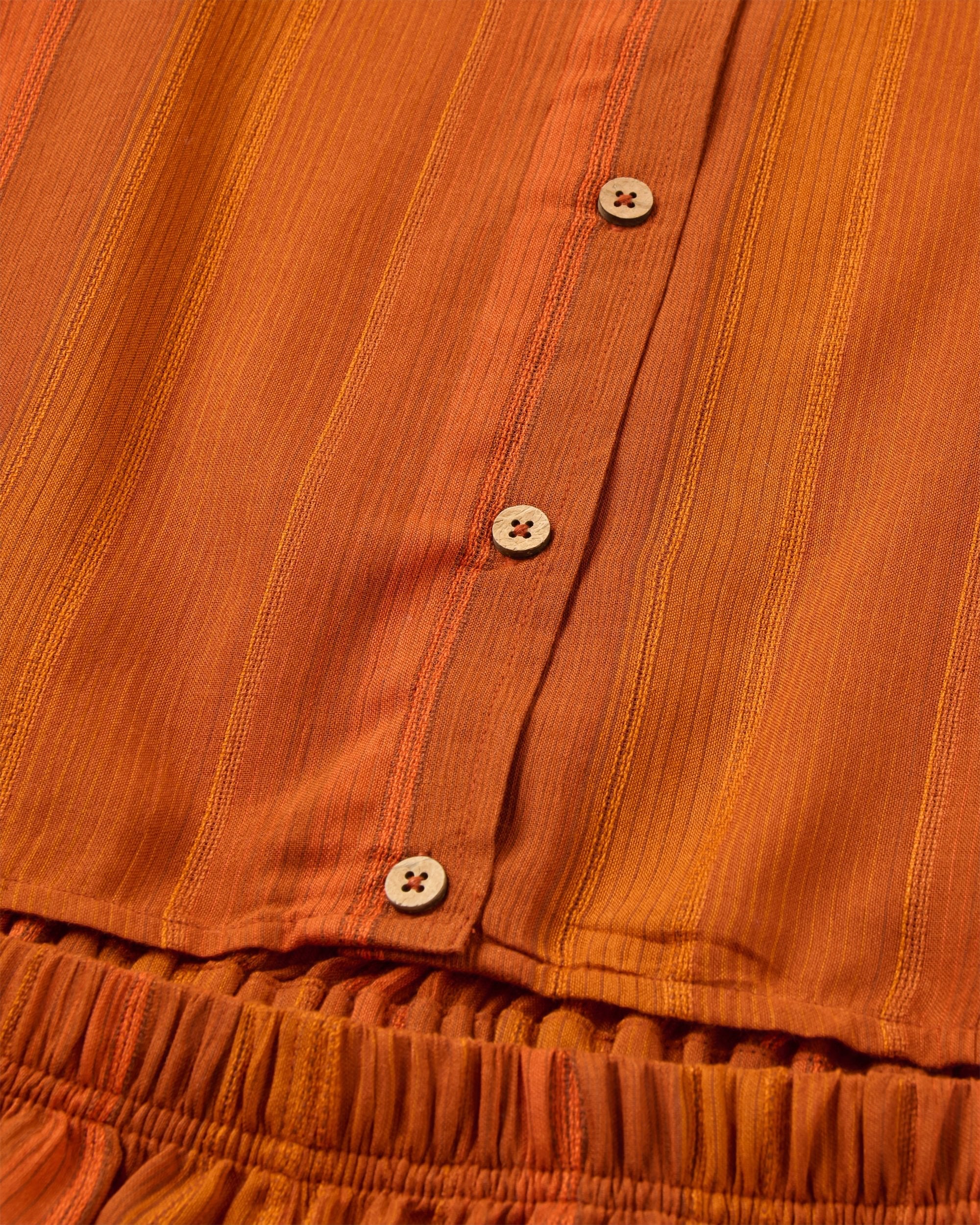Clarity Short Skort Dress - Ember Orange Stripe